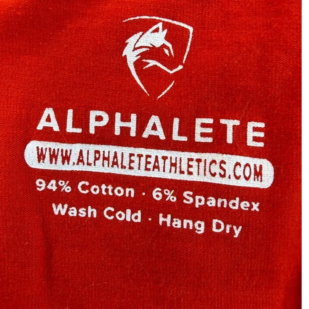 Alphalete Women's Medium Red Graphic Logo Sleeveless Athletic Tank Top Workout